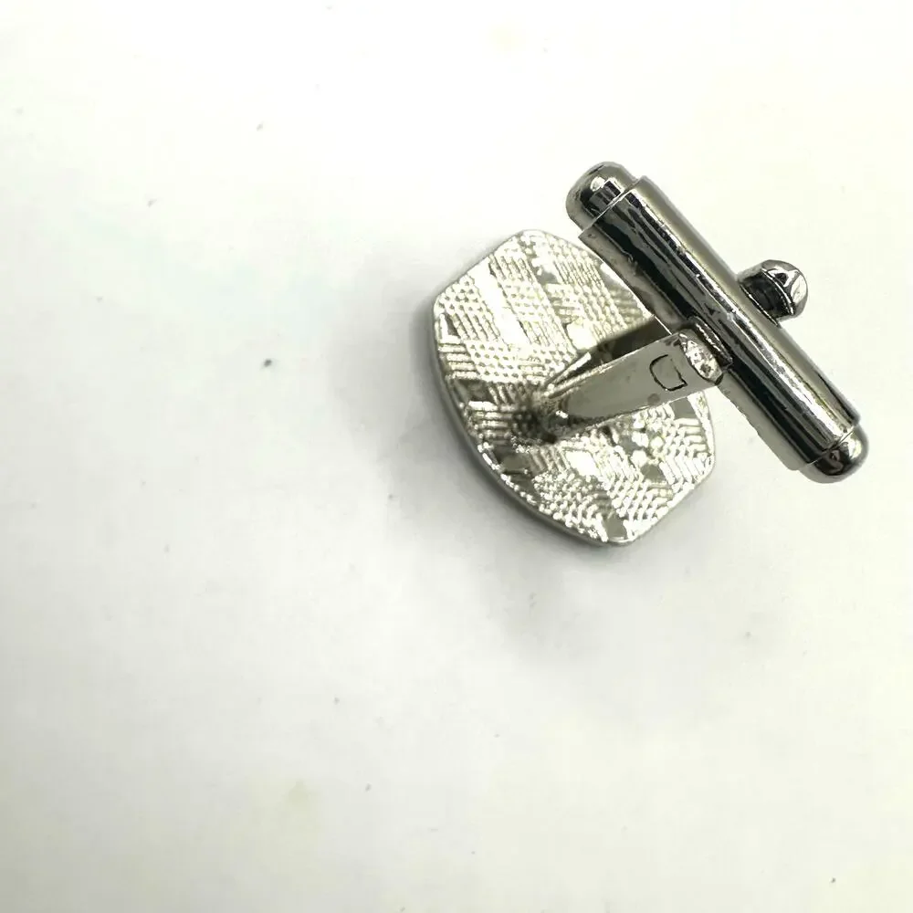Cuff Links Silver tone Set of 2 Mens Tie Button Shirt Accessory Suit Unbranded